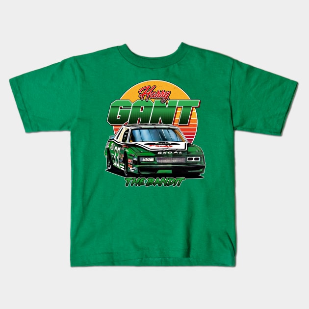 Harry Gant The Bandit Retro 80S Kids T-Shirt by Erianna Bee